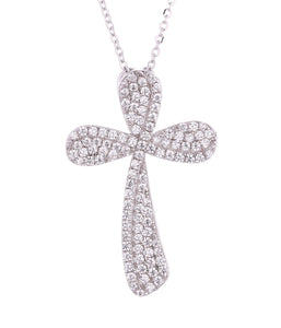 ZIRCONIA CROSS NECKLACE